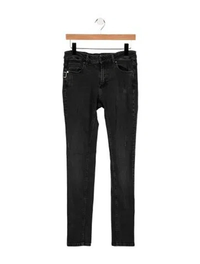 Pre-owned Zadig & Voltaire Mid-rise Skinny Leg Jeans In Black