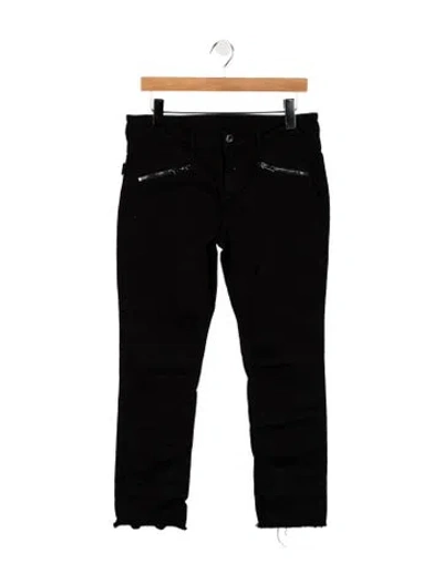 Pre-owned Zadig & Voltaire Mid-rise Skinny Leg Jeans In Black