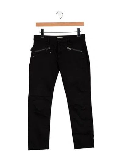 Pre-owned Zadig & Voltaire Mid-rise Skinny Leg Jeans In Black