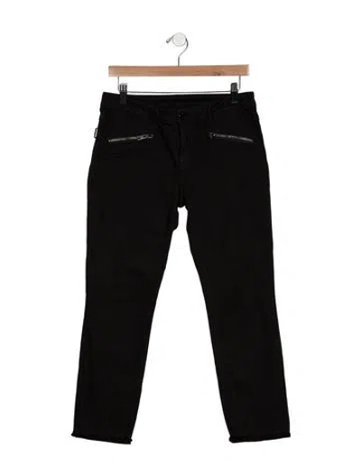 Pre-owned Zadig & Voltaire Mid-rise Skinny Leg Jeans In Black