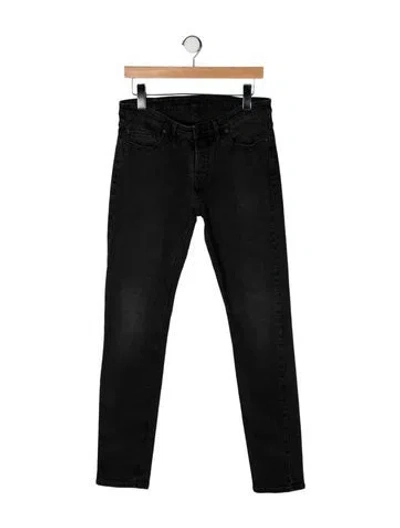 Pre-owned Zadig & Voltaire Mid-rise Skinny Leg Jeans In Black