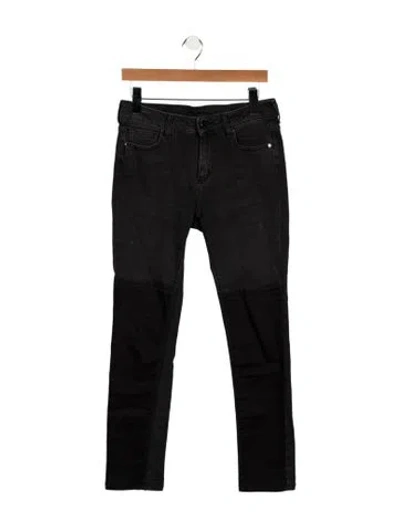 Pre-owned Zadig & Voltaire Mid-rise Skinny Leg Jeans In Black