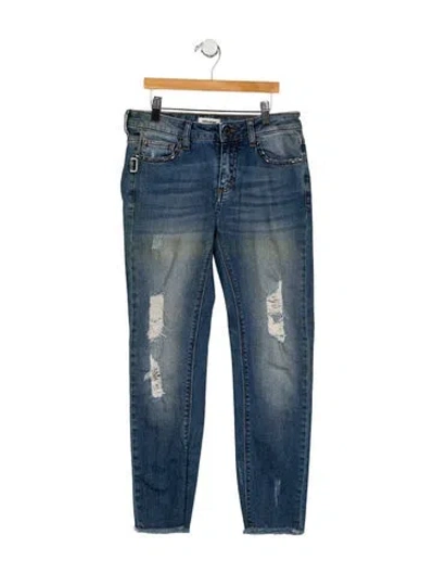 Pre-owned Zadig & Voltaire Mid-rise Skinny Leg Jeans In Blue