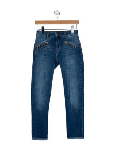 Pre-owned Zadig & Voltaire Mid-rise Skinny Leg Jeans In Blue