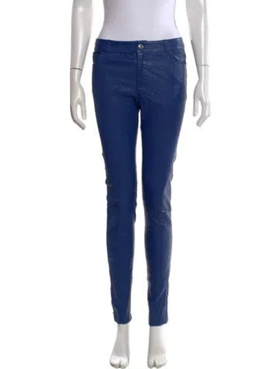 Pre-owned Zadig & Voltaire Mid-rise Skinny Leg Jeans In Blue