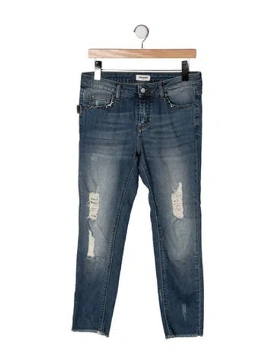 Pre-owned Zadig & Voltaire Mid-rise Skinny Leg Jeans In Blue