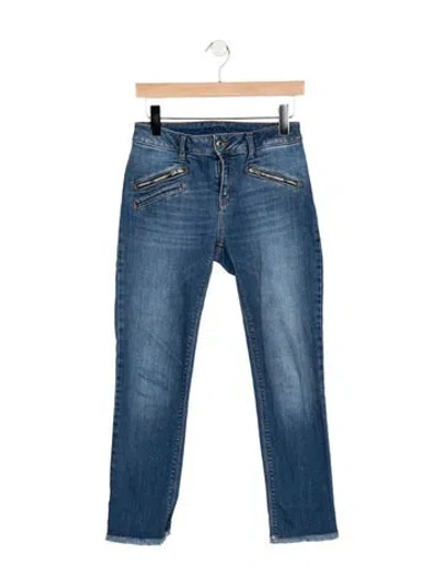 Pre-owned Zadig & Voltaire Mid-rise Skinny Leg Jeans In Blue
