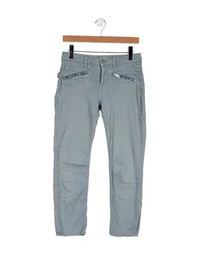 Pre-owned Zadig & Voltaire Mid-rise Skinny Leg Jeans In Blue