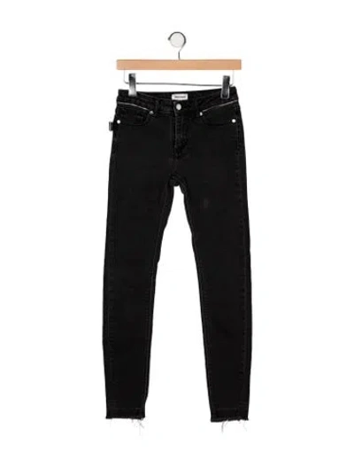 Pre-owned Zadig & Voltaire Mid-rise Skinny Leg Jeans In Gray