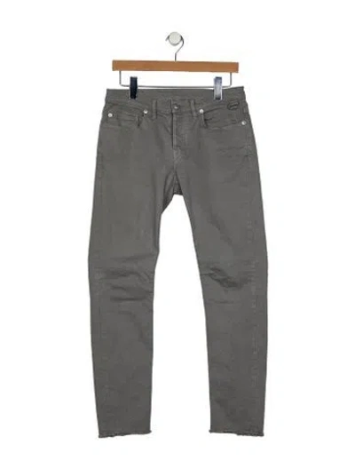Pre-owned Zadig & Voltaire Mid-rise Skinny Leg Jeans In Gray