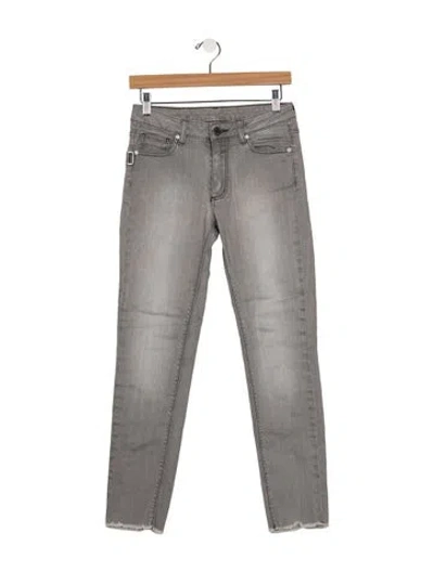 Pre-owned Zadig & Voltaire Mid-rise Skinny Leg Jeans In Grey