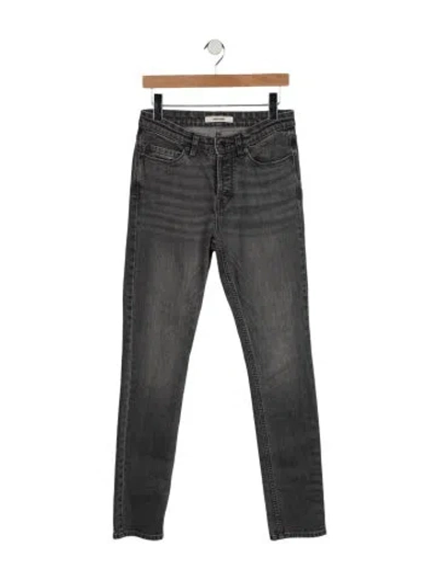 Pre-owned Zadig & Voltaire Mid-rise Skinny Leg Jeans In Grey