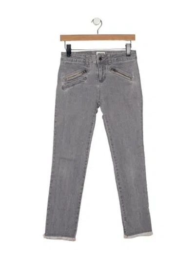 Pre-owned Zadig & Voltaire Mid-rise Skinny Leg Jeans In Grey