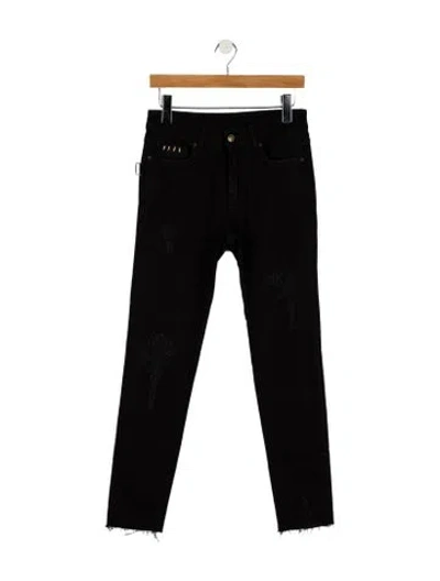 Pre-owned Zadig & Voltaire Mid-rise Skinny Leg Jeans W/ Tags In Black