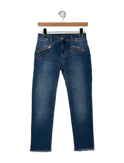 Pre-owned Zadig & Voltaire Mid-rise Straight Leg Jeans In Blue