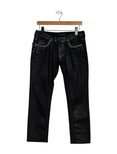 Pre-owned Zadig & Voltaire Mid-rise Straight Leg Jeans In Blue