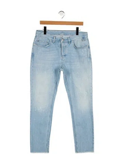 Pre-owned Zadig & Voltaire Mid-rise Straight Leg Jeans In Blue