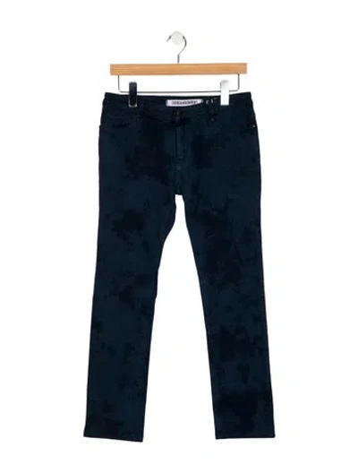 Pre-owned Zadig & Voltaire Mid-rise Straight Leg Jeans In Blue