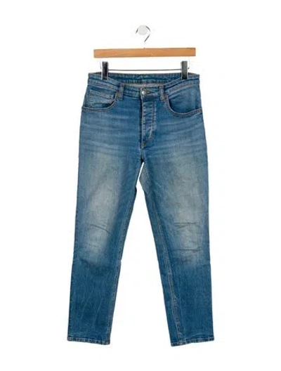 Pre-owned Zadig & Voltaire Mid-rise Straight Leg Jeans In Blue