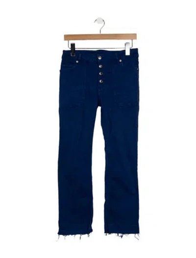 Pre-owned Zadig & Voltaire Mid-rise Straight Leg Jeans In Blue
