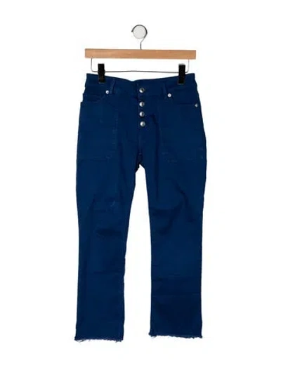 Pre-owned Zadig & Voltaire Mid-rise Straight Leg Jeans In Blue