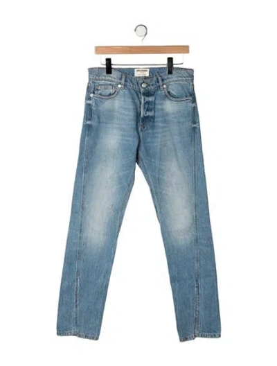Pre-owned Zadig & Voltaire Mid-rise Straight Leg Jeans In Blue