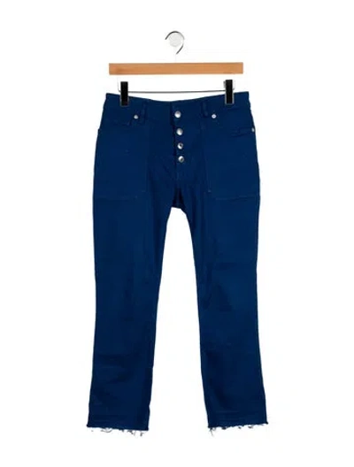 Pre-owned Zadig & Voltaire Mid-rise Straight Leg Jeans In Blue