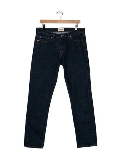 Pre-owned Zadig & Voltaire Mid-rise Straight Leg Jeans In Blue