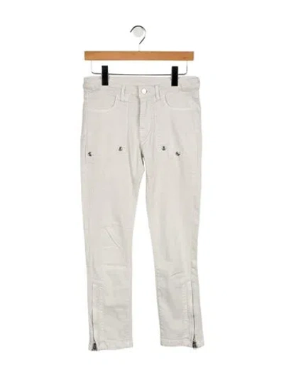 Pre-owned Zadig & Voltaire Mid-rise Straight Leg Jeans In Neutral