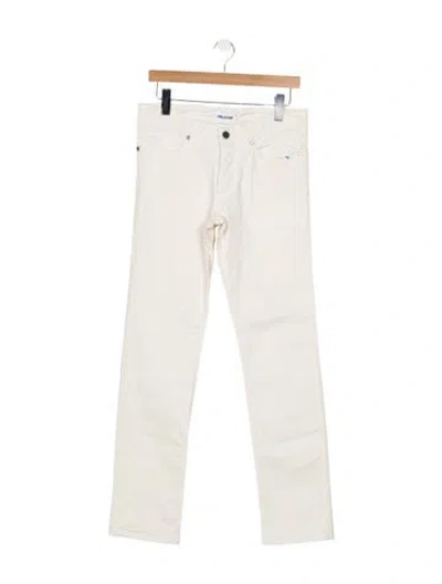 Pre-owned Zadig & Voltaire Mid-rise Straight Leg Jeans In Neutral
