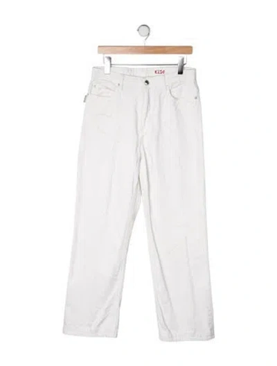 Pre-owned Zadig & Voltaire Mid-rise Straight Leg Jeans In Neutral
