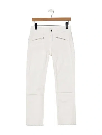 Pre-owned Zadig & Voltaire Mid-rise Straight Leg Jeans W/ Tags In White