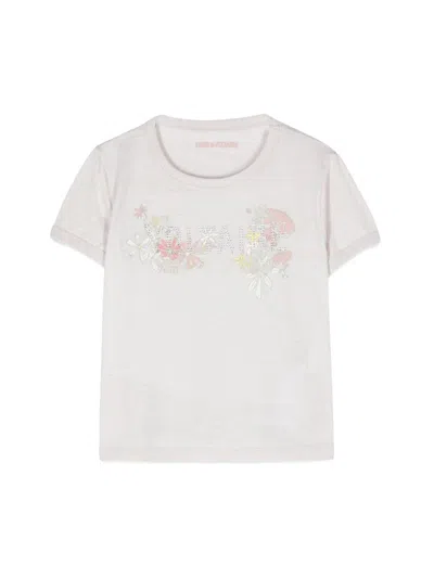 Zadig & Voltaire Mini Comfortable Tee Shirt In Grey