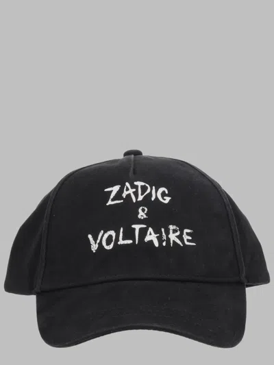 Zadig & Voltaire Mini Cotton Unisex Hat In Black
