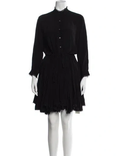 Pre-owned Zadig & Voltaire Mini Dress In Black