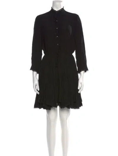 Pre-owned Zadig & Voltaire Mini Dress In Black