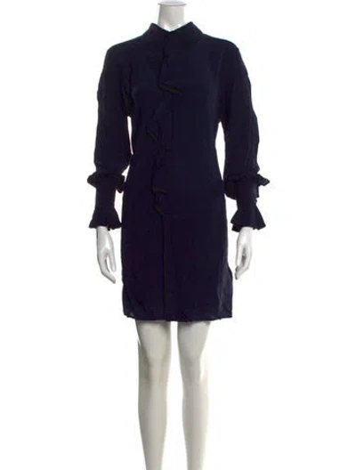 Pre-owned Zadig & Voltaire Mini Dress In Blue