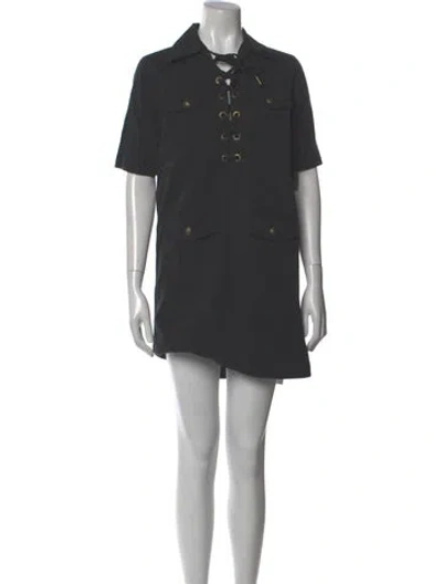 Pre-owned Zadig & Voltaire Mini Dress In Gray