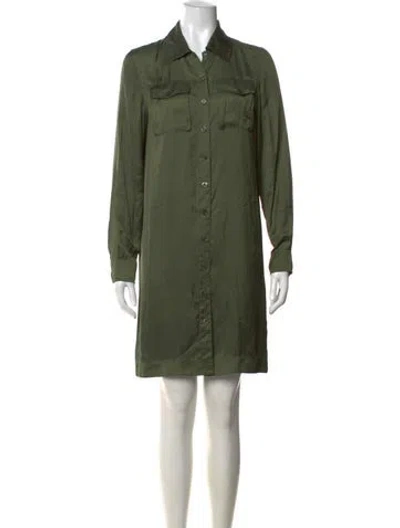 Pre-owned Zadig & Voltaire Mini Dress In Green