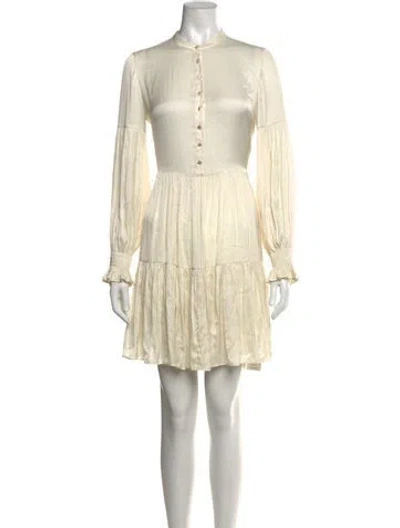 Pre-owned Zadig & Voltaire Mini Dress In Neutrals