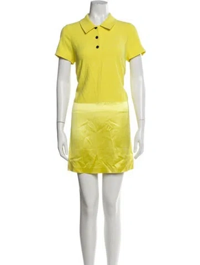 Pre-owned Zadig & Voltaire Mini Dress In Yellow
