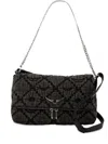 Zadig & Voltaire Mini Rocky Ii Quilted Shoulder Bag In Black