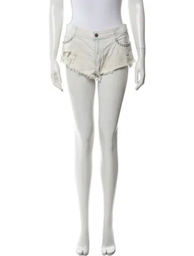 Pre-owned Zadig & Voltaire Mini Shorts In White