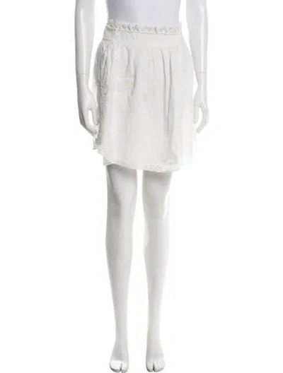 Pre-owned Zadig & Voltaire Mini Skirt In White