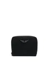 Zadig & Voltaire Mini Zv Coin Purse In Schwarz
