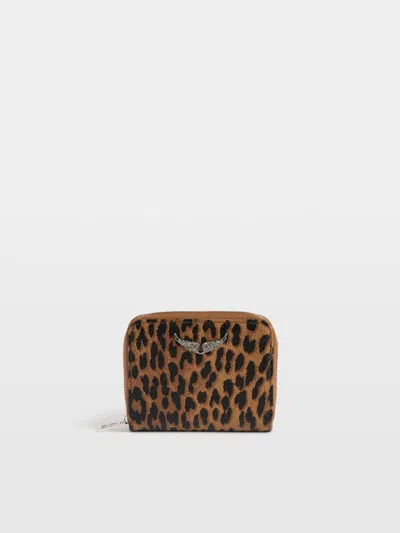 Zadig & Voltaire Mini Zv Leo Coin Purse In Pink