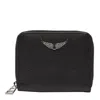Zadig & Voltaire Mini Zv Wallet In Black