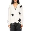 Zadig & Voltaire Mirkaz Cashmere V Neck Cardigan Sweater In White