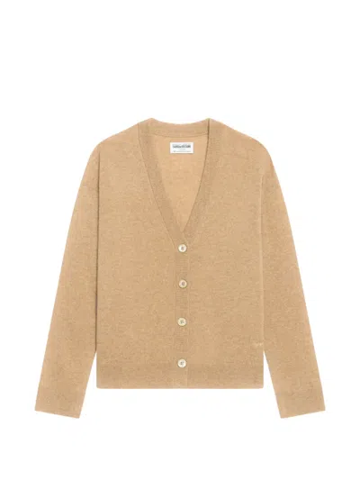 Zadig & Voltaire Mirkaz Cashmere Cardigan In Neutral