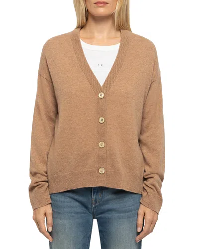 Zadig & Voltaire Mirkaz Cashmere V Neck Cardigan In Neutral